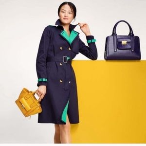 3:1 Pillip Lim Double Breasted Navy Trench Coat XS